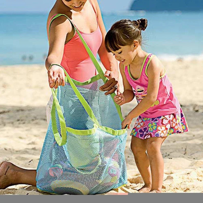 Beach Towel Large - 어린이 휴대용 메쉬 가방, 아동 목욕