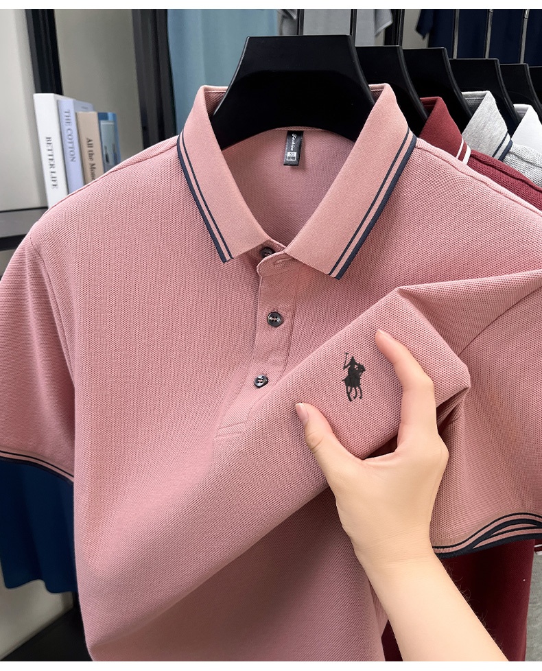 여름 스트라이프 칼라 폴로 셔츠, 100% 통기성 피케 - Polo Shirt Pique 리뷰 및 가격