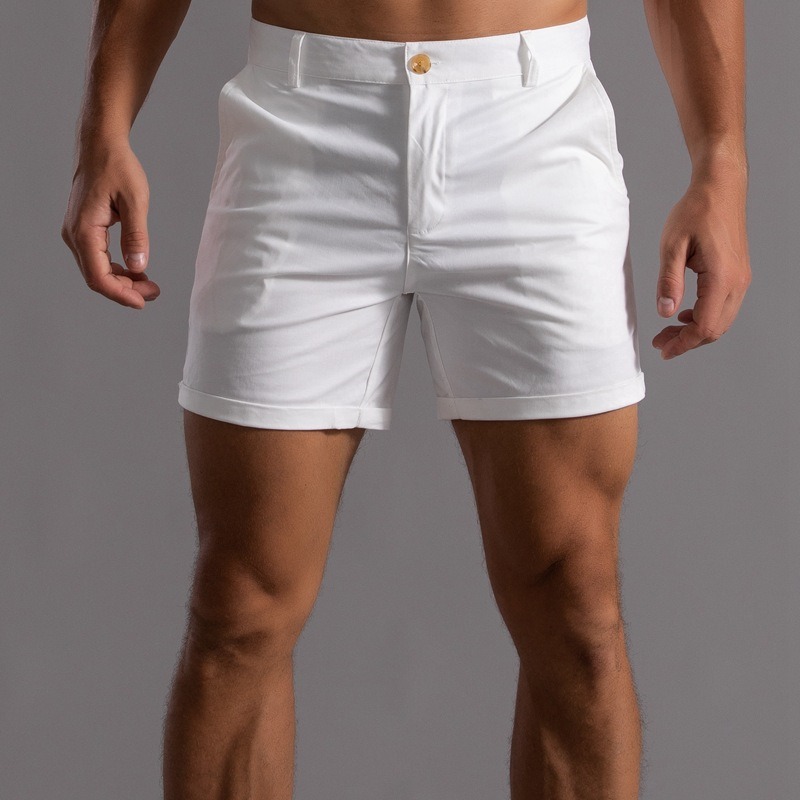 남성 슬림핏 치노 반바지 롤업 밑단 캐주얼 솔리드 여름 - Shorts Chino Slim 리뷰 및 가격