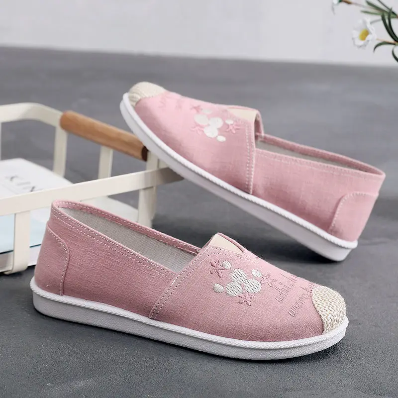 귀여운 슬립온 라운드 토 여성 신발 캔버스 에스파드리유 - Espadrille Slip On 리뷰 및 가격