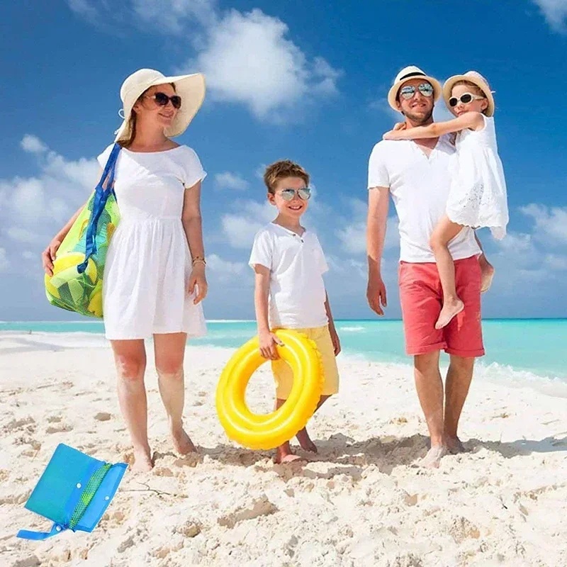 어린이 휴대용 메쉬 가방, 아동 목욕 장난감 보관 가방 - Beach Towel Large 리뷰 및 가격